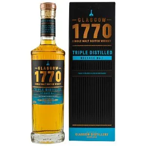 1770 Glasgow Single Malt Scotch Whisky Triple Distilled Release No. 1