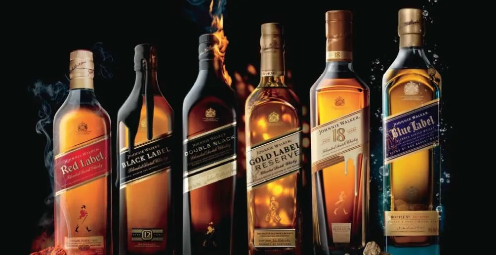 johnnie walker label tiers