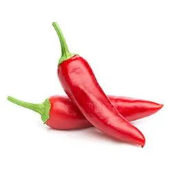 A couple of red chili peppers