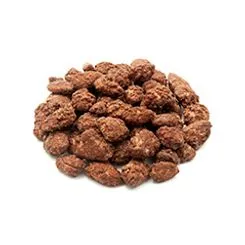 A pile of roasted almonds