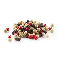a mix of black, red and white peppercorns