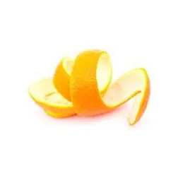 Spiral of orange peel