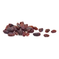 Pile of dried raisins