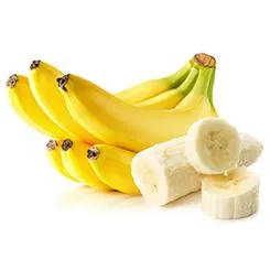 A bunch of bananas with one cut to pieces