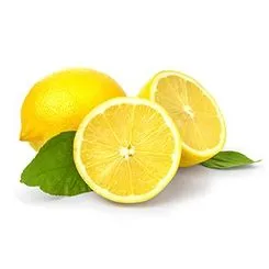 Sliced open lemon showing fruit