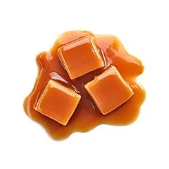 Chunks of caramel